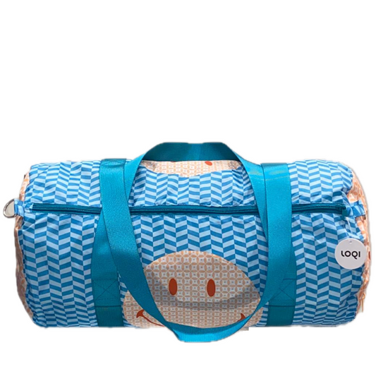 SMILEY Geometric Recycled Weekender